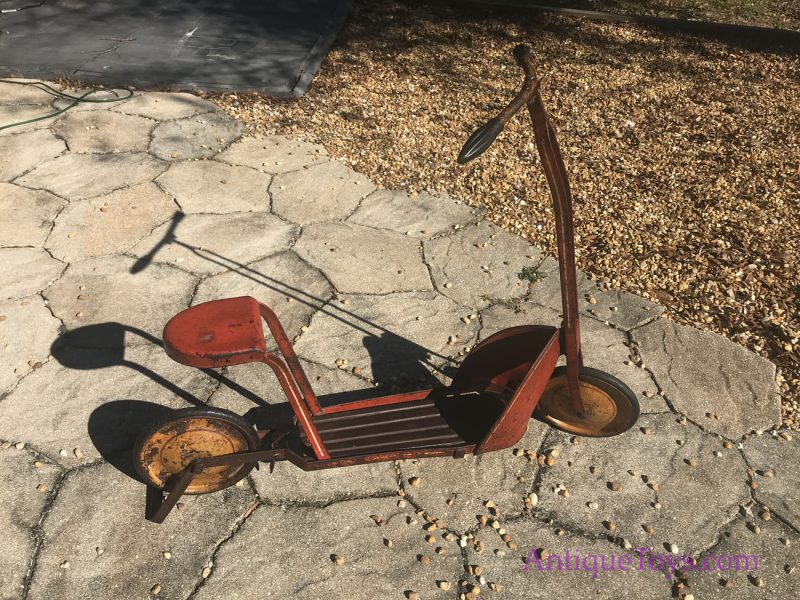 Early Croft Scooter Model #46 from 1920's and 30's Original Toy <FONT COLOR="ff000 ">*SOLD*</font> - Image 4