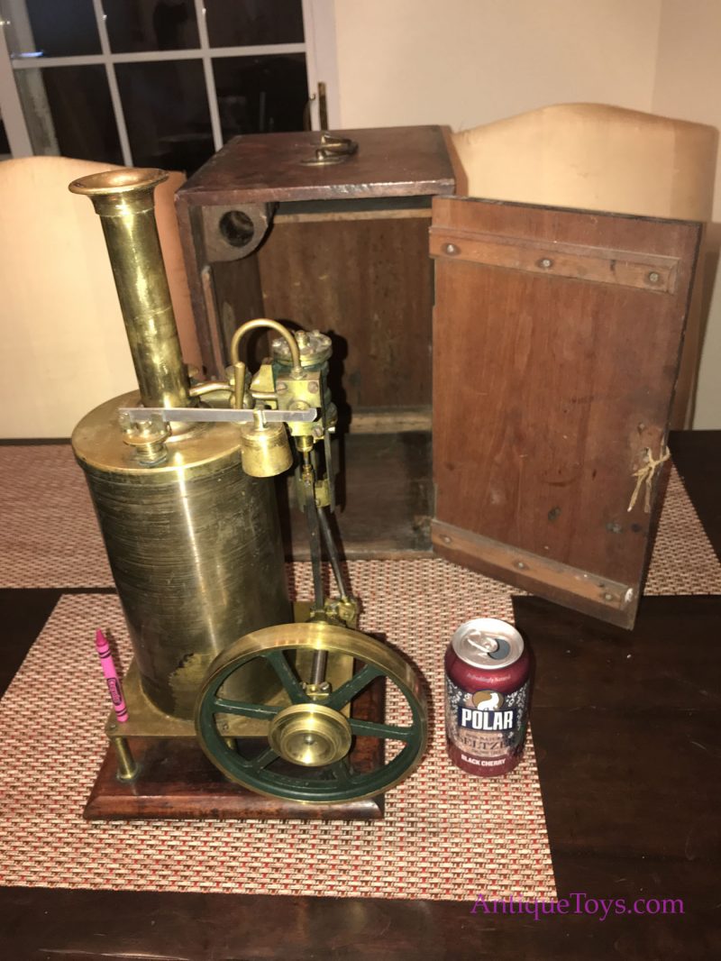 Stevens Model Dockyard Vertical Steam Engine with Scientific Presentation Carry Case *Antique Toys E-Museum* - Image 3
