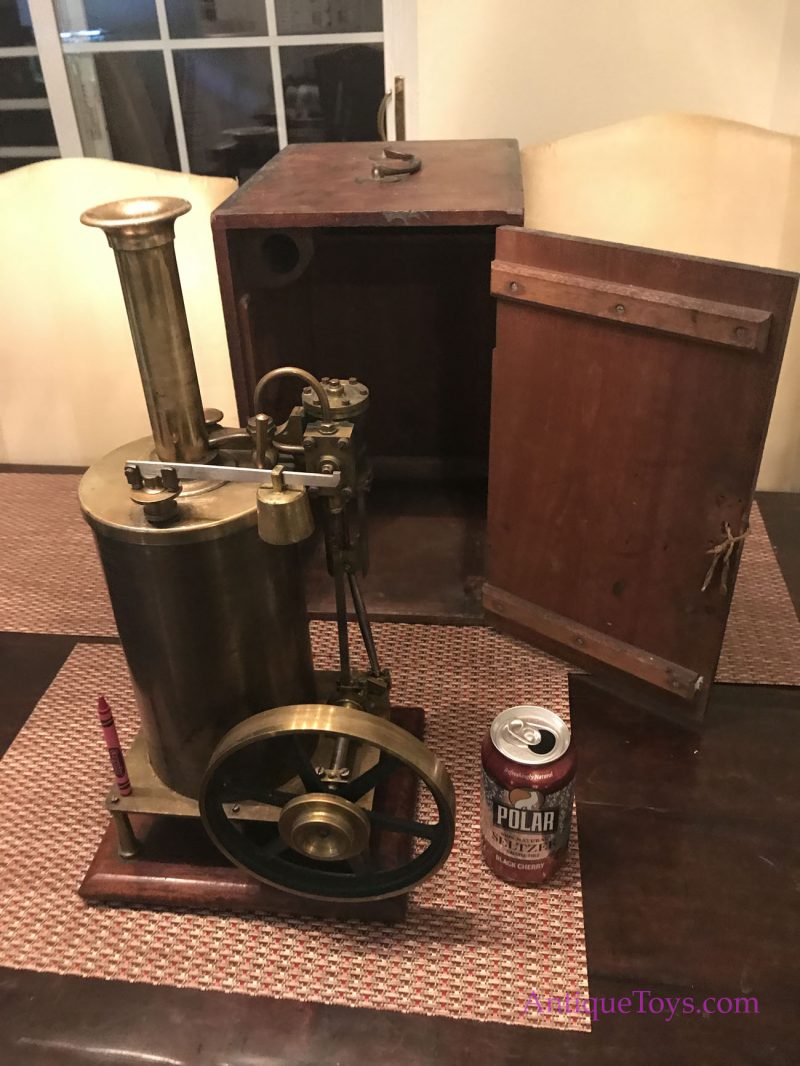 Stevens Model Dockyard Vertical Steam Engine with Scientific Presentation Carry Case *Antique Toys E-Museum* - Image 2