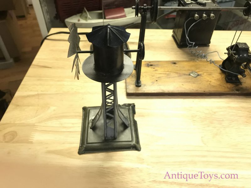 Ernst Plank Tin Elevator Toy with Bing Transmission, Carette Windmill and Motor for Sale <FONT COLOR="ff000 ">*SOLD*</font> - Image 5