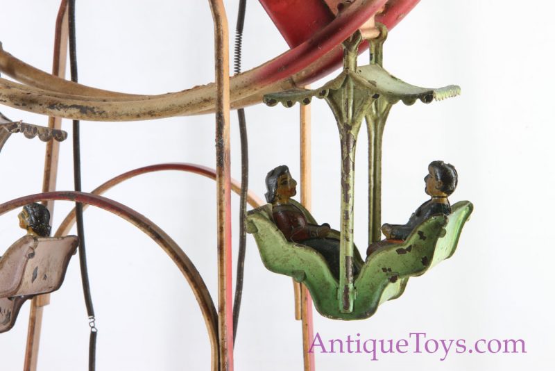 Carette Ferris Wheel Tin from Early 1900's with Music Box <FONT COLOR="ff000 ">*SOLD*</font> - Image 11