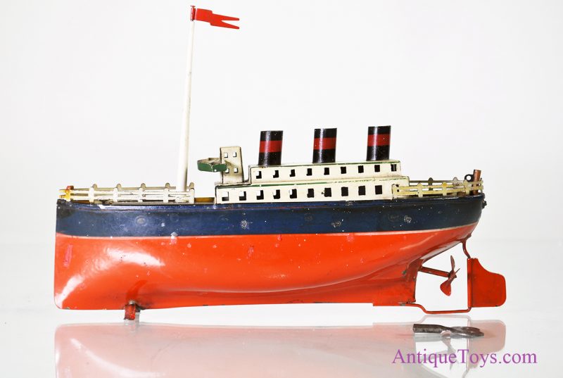 Arnold No. 750/3 German Tin Windup Ocean Liner <FONT COLOR="ff000 ">*SOLD*</font> - Image 2