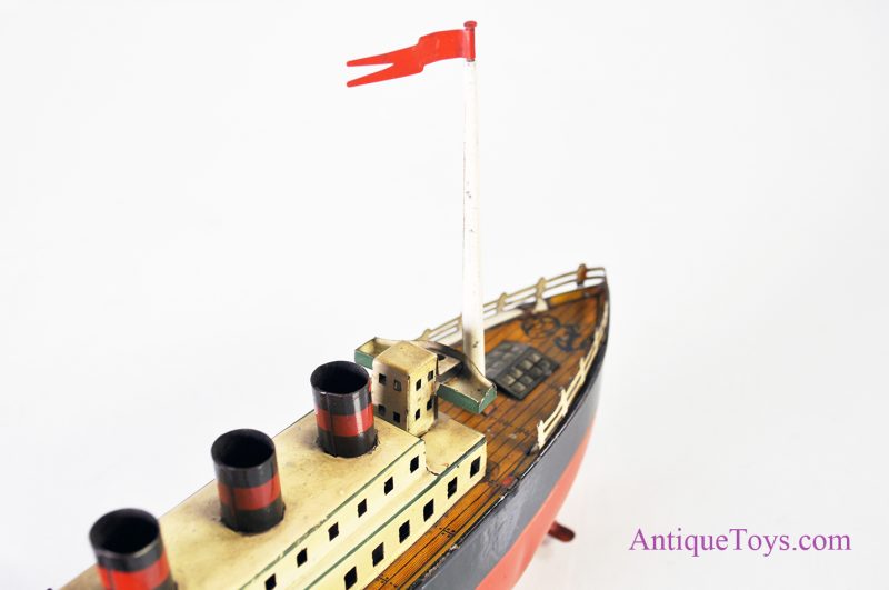 Arnold No. 750/3 German Tin Windup Ocean Liner <FONT COLOR="ff000 ">*SOLD*</font> - Image 9