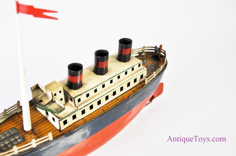Arnold No. 750/3 German Tin Windup Ocean Liner <FONT COLOR="ff000 ">*SOLD*</font> - Image 8