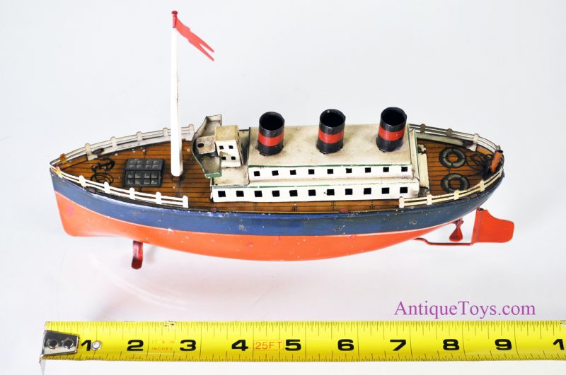 Arnold No. 750/3 German Tin Windup Ocean Liner <FONT COLOR="ff000 ">*SOLD*</font> - Image 11