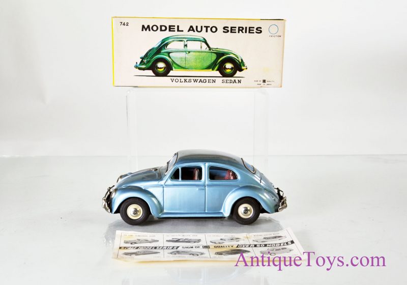 1960’s Bandai #742 Volkswagen Beetle Japan Tin Friction Toy Car <FONT COLOR="ff000 ">*SOLD*</font> - Image 2