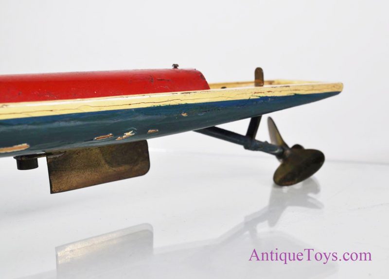 30” Hobbies-Bowman Speedboat “Greyhound” in Original Box, Wooden Toy Boat England for Sale <FONT COLOR="ff000 ">*SOLD*</font> - Image 10