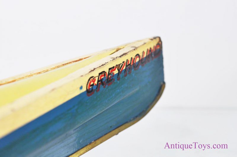 30” Hobbies-Bowman Speedboat “Greyhound” in Original Box, Wooden Toy Boat England for Sale <FONT COLOR="ff000 ">*SOLD*</font> - Image 7