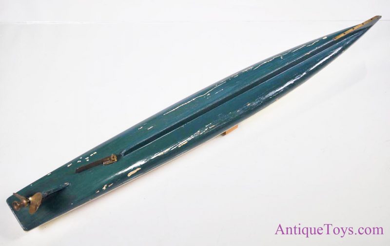 30” Hobbies-Bowman Speedboat “Greyhound” in Original Box, Wooden Toy Boat England for Sale <FONT COLOR="ff000 ">*SOLD*</font> - Image 4