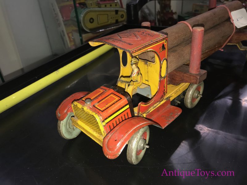 Ferdinand Strauss Timber Truck Tin Windup <FONT COLOR="ff000 ">*SOLD*</font> - Image 8