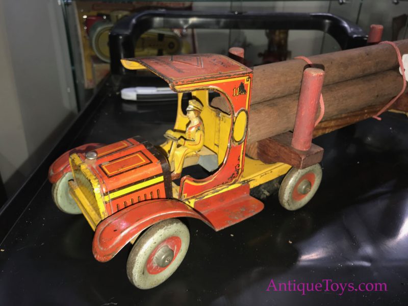 Ferdinand Strauss Timber Truck Tin Windup <FONT COLOR="ff000 ">*SOLD*</font>