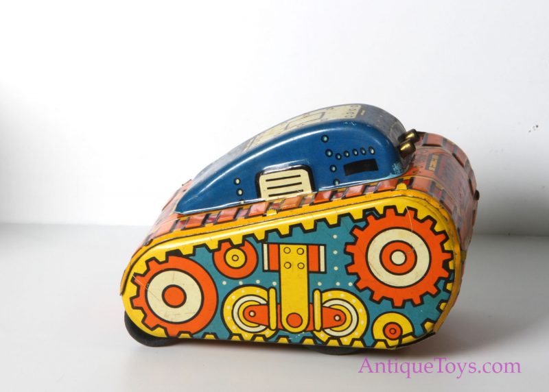 Marx Rare Vintage ca. 1930’s Lithographed Tin Windup "Turnover Tank" with Box <FONT COLOR="ff000 ">*SOLD*</font> - Image 9