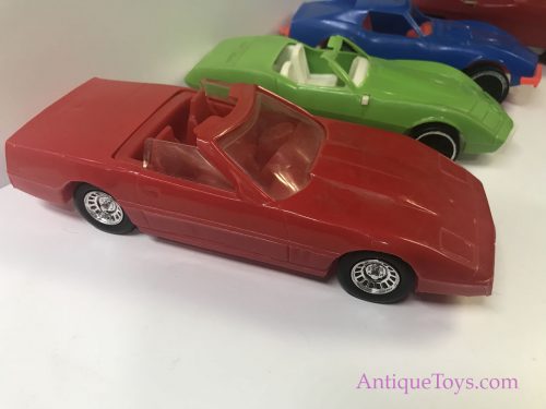 Plastic Corvette Toy Collection from the 60’s and 70’s Tootsie, Marx ...
