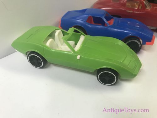 Plastic Corvette Toy Collection from the 60’s and 70’s Tootsie, Marx ...