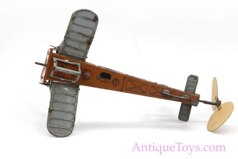 Blériot Airplane Tin Windup by Oro (made by Fritz Reil or R&Co. of Brandenburg) for Sale <FONT COLOR="ff000 ">*SOLD*</font> - Image 2