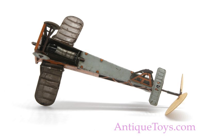 Blériot Airplane Tin Windup by Oro (made by Fritz Reil or R&Co. of Brandenburg) for Sale <FONT COLOR="ff000 ">*SOLD*</font> - Image 5
