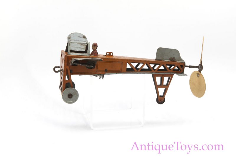 Blériot Airplane Tin Windup by Oro (made by Fritz Reil or R&Co. of Brandenburg) for Sale <FONT COLOR="ff000 ">*SOLD*</font> - Image 12