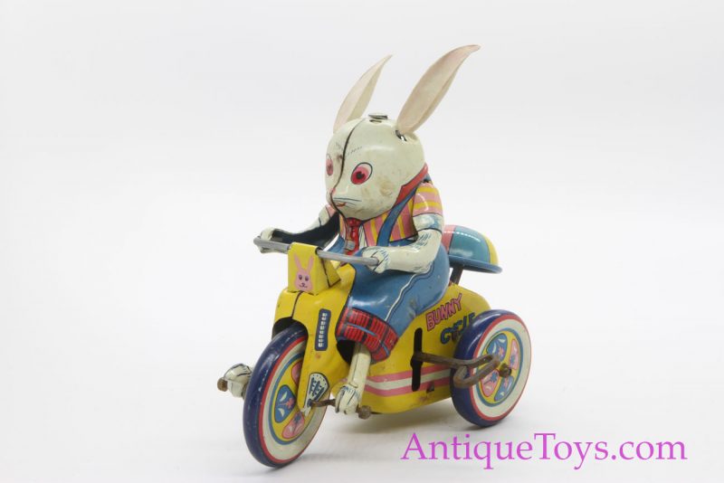 Bunny Cycle Tin Windup Trike <FONT COLOR="ff000 ">*SOLD*</font> - Image 5