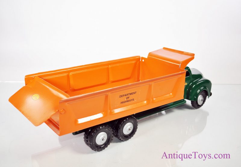1940’s Lincoln Toys Department of Highways Pressed Steel Dump Truck <FONT COLOR="ff000 ">*SOLD*</font> - Image 5