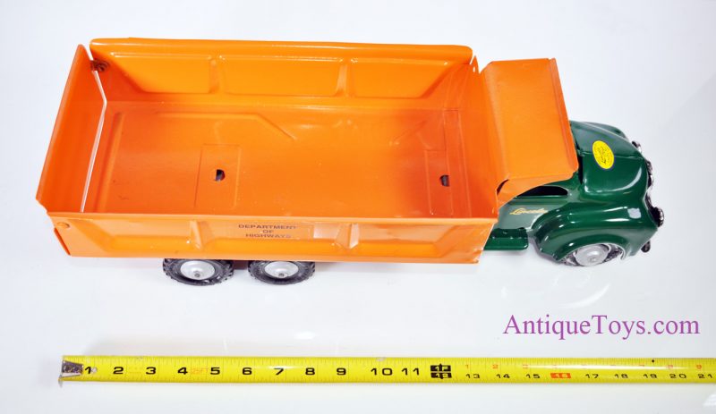 1940’s Lincoln Toys Department of Highways Pressed Steel Dump Truck <FONT COLOR="ff000 ">*SOLD*</font> - Image 8