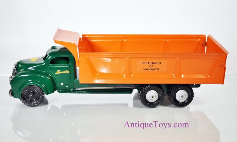 1940’s Lincoln Toys Department of Highways Pressed Steel Dump Truck <FONT COLOR="ff000 ">*SOLD*</font>