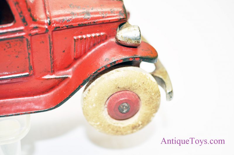 Antique Kenton Red Cast Iron Coal Truck Rubber Tires with Shovel Toy <FONT COLOR="ff000 ">*SOLD*</font> - Image 9