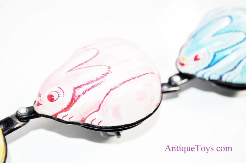 Vintage TPS Windup Tin Lithograph Lady Bugs and Rabbits Japan Toy <FONT COLOR="ff000 ">*SOLD*</font> - Image 23