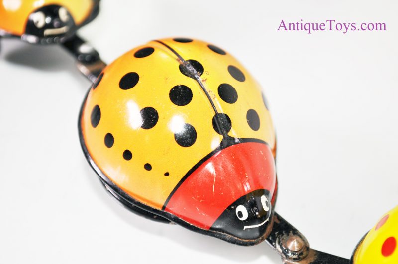 Vintage TPS Windup Tin Lithograph Lady Bugs and Rabbits Japan Toy <FONT COLOR="ff000 ">*SOLD*</font> - Image 11