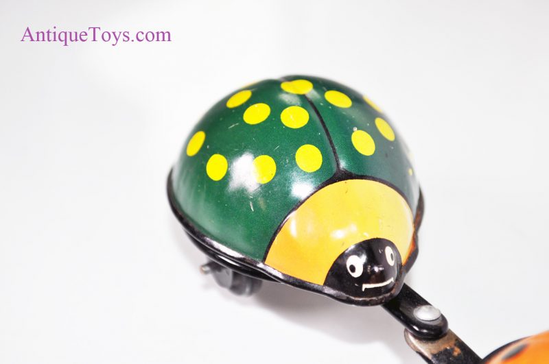 Vintage TPS Windup Tin Lithograph Lady Bugs and Rabbits Japan Toy <FONT COLOR="ff000 ">*SOLD*</font> - Image 10