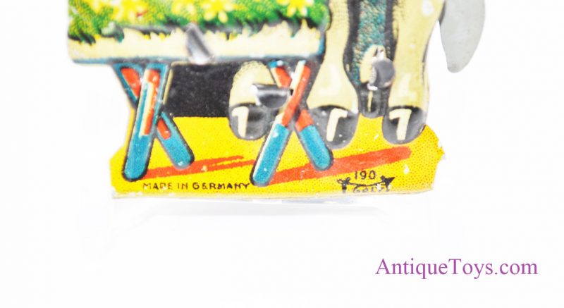 Antique GeLy by Georg Levy 190 Mechanical Litho Tin Penny Donkey German Toy <FONT COLOR="ff000 ">*SOLD*</font> - Image 3