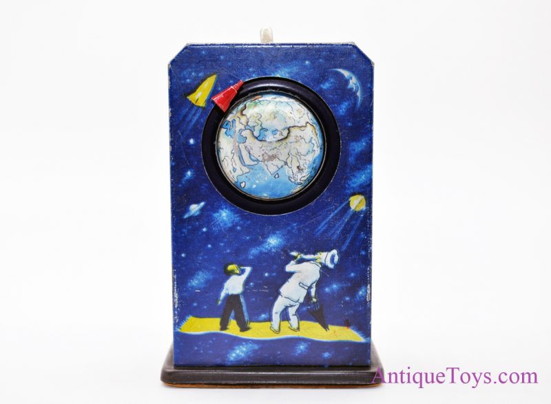 Vintage 1950’s Russian USSR Soviet Union Detskiy Mir Sputnik Mechanical Space Tin Litho Windup Toy <FONT COLOR="ff000 ">*SOLD*</font>