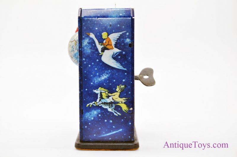 Vintage 1950’s Russian USSR Soviet Union Detskiy Mir Sputnik Mechanical Space Tin Litho Windup Toy <FONT COLOR="ff000 ">*SOLD*</font> - Image 3
