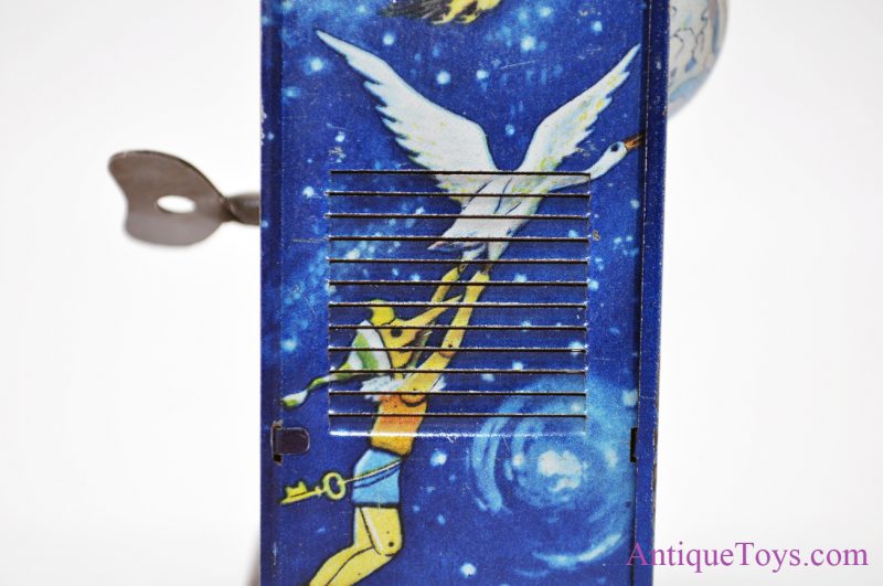 Vintage 1950’s Russian USSR Soviet Union Detskiy Mir Sputnik Mechanical Space Tin Litho Windup Toy <FONT COLOR="ff000 ">*SOLD*</font> - Image 5