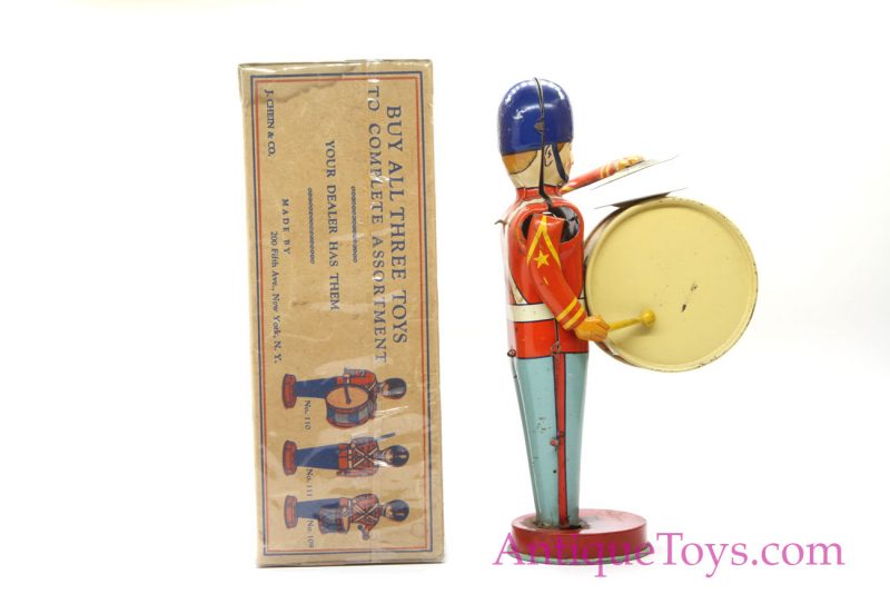 Bass Drum Tin Windup by Chein Old Toy <FONT COLOR="ff000 ">*SOLD*</font> - Image 4