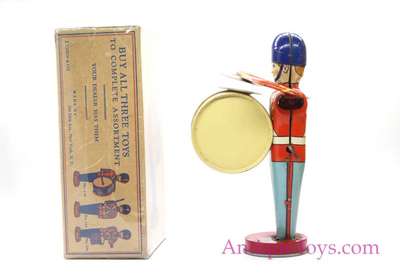 Bass Drum Tin Windup by Chein Old Toy <FONT COLOR="ff000 ">*SOLD*</font> - Image 5