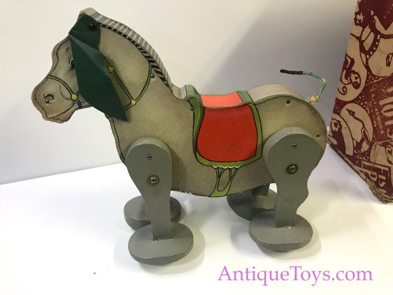 Fisher Price Mulee Bak-Up Wooden Windup Vintage Toy #350 <FONT COLOR="ff000 ">*SOLD*</font> - Image 6