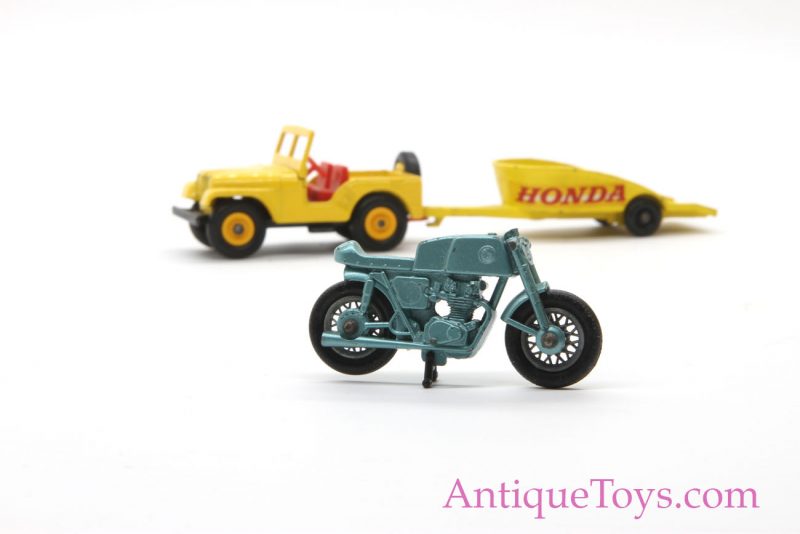 Matchbox or Lesney Honda Motorcycle and Jeep Die Cast <FONT COLOR="ff000 ">*SOLD*</font>