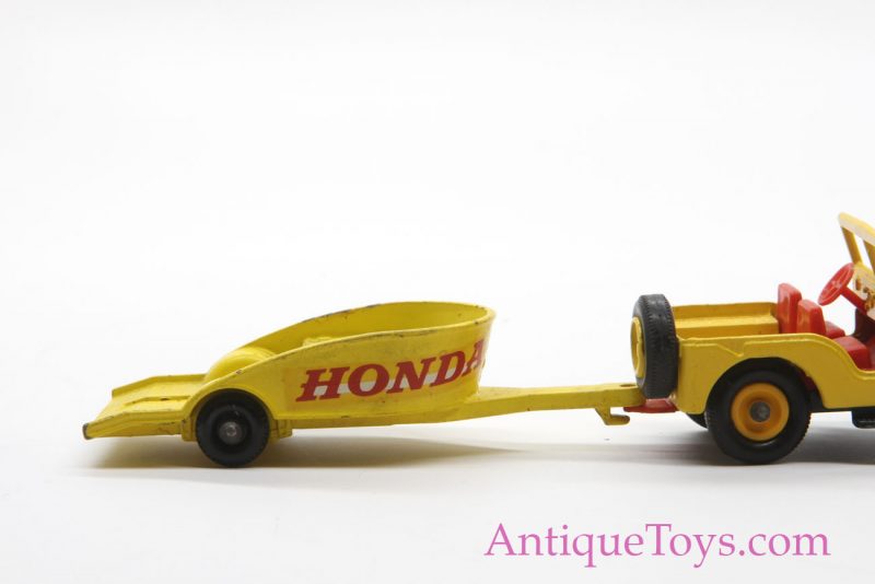 Matchbox or Lesney Honda Motorcycle and Jeep Die Cast <FONT COLOR="ff000 ">*SOLD*</font> - Image 2