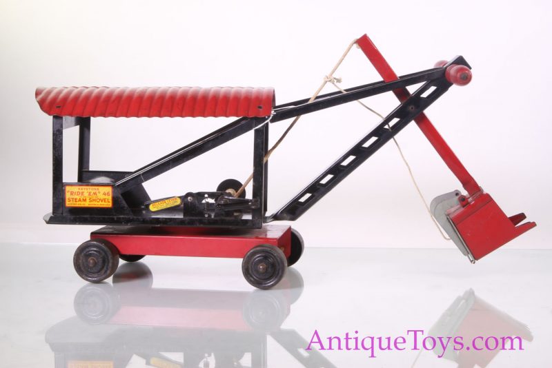 Antique Keystone Mfg. Co. Pressed Steel Steam Shovel <FONT COLOR="ff000 ">*SOLD*</font>