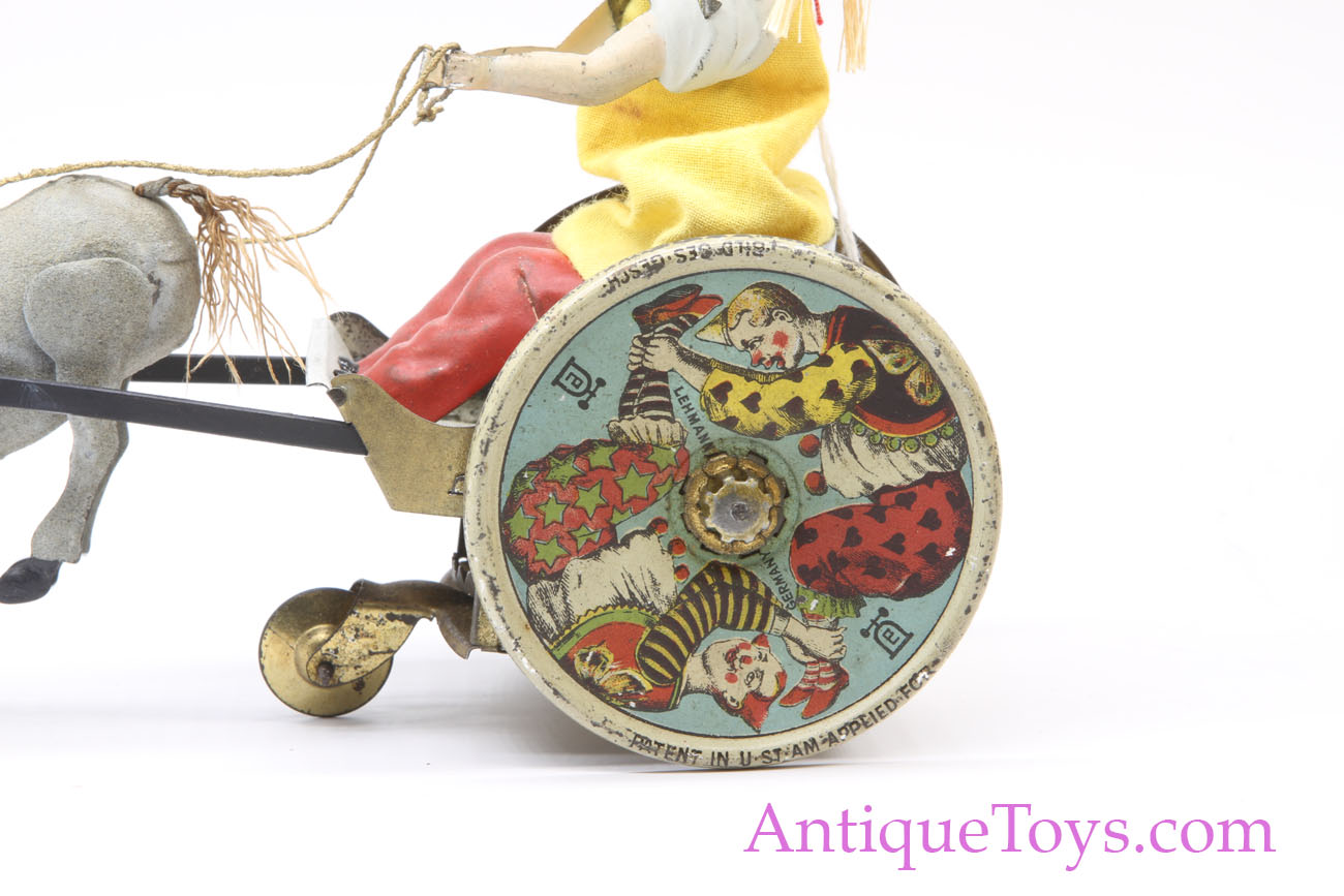 Lehmann Balky Mule Clown Tin Windup Antique Toy *SOLD* AntiqueToys