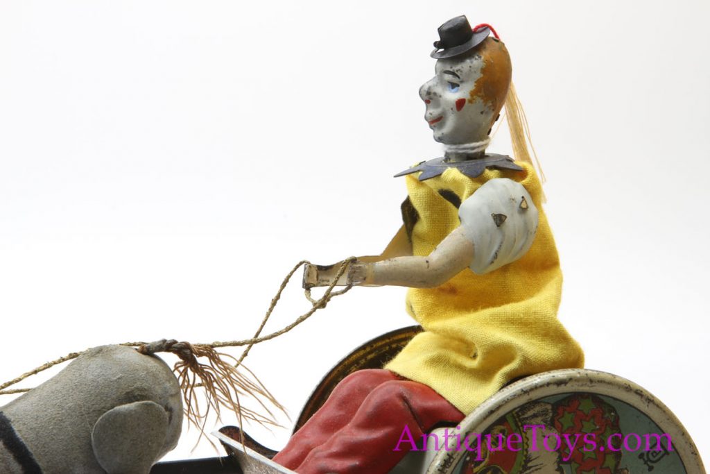 Lehmann Balky Mule Clown Tin Windup Antique Toy *SOLD* AntiqueToys