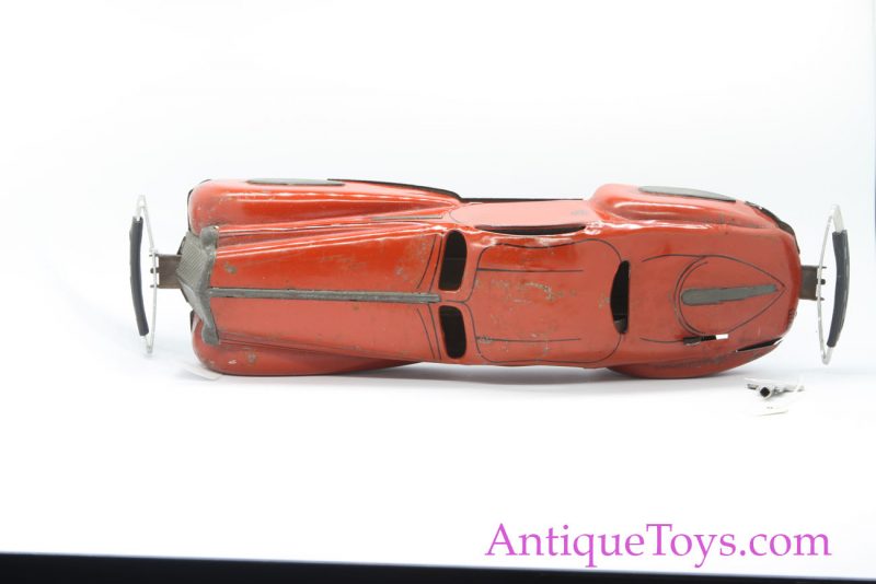 Marx Bumper Car Tin Windup in Red <FONT COLOR="ff000 ">*SOLD*</font> - Image 7