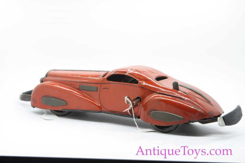 Marx Bumper Car Tin Windup in Red <FONT COLOR="ff000 ">*SOLD*</font> - Image 5