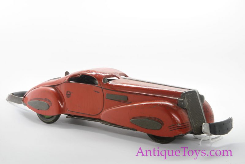 Marx Bumper Car Tin Windup in Red <FONT COLOR="ff000 ">*SOLD*</font> - Image 4