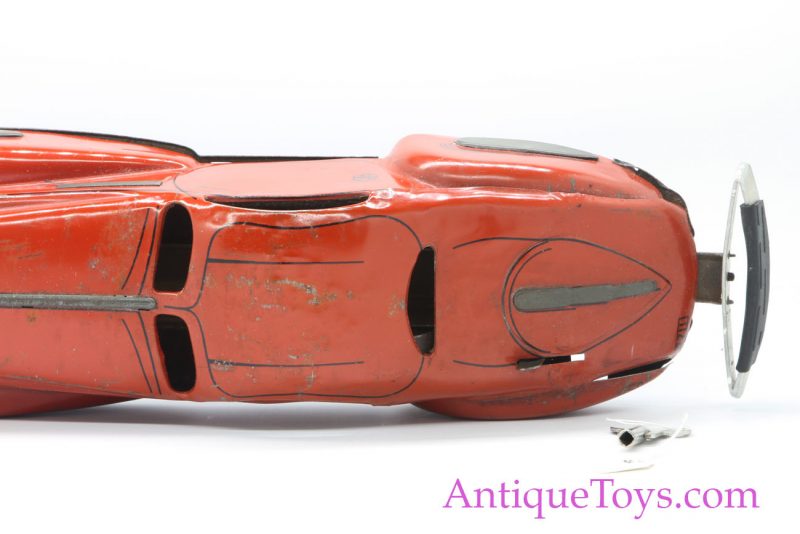 Marx Bumper Car Tin Windup in Red <FONT COLOR="ff000 ">*SOLD*</font> - Image 3