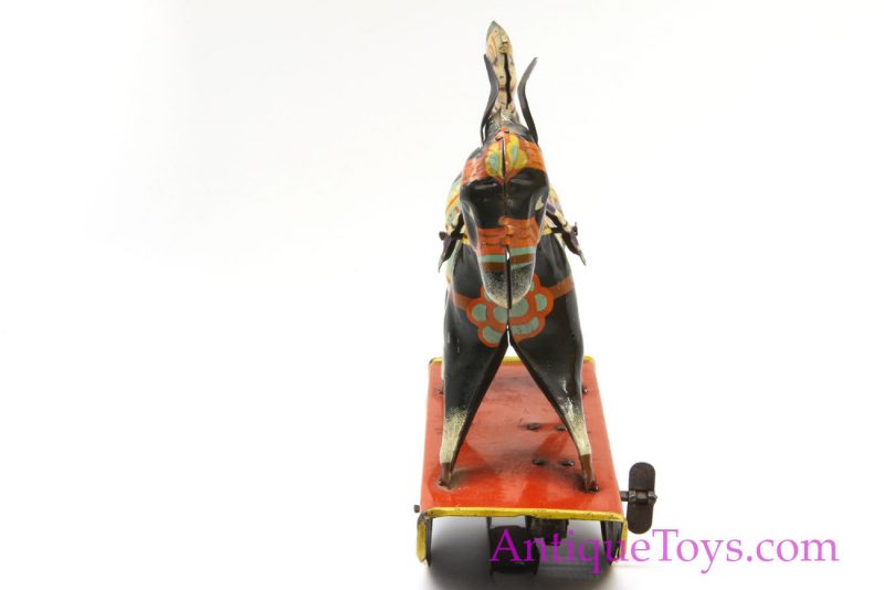 Gama Toys Tin Lithographed Windup Clown on Rocking Horse *SOLD* - Image 9