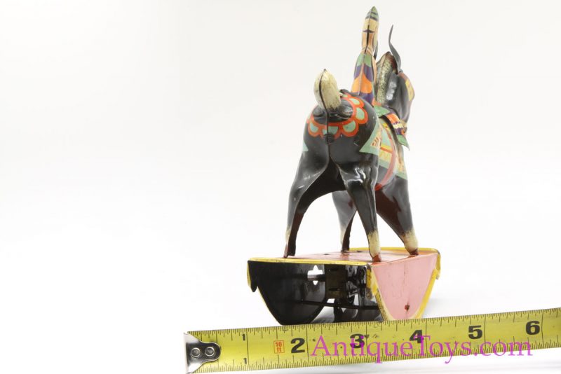 Gama Toys Tin Lithographed Windup Clown on Rocking Horse *SOLD* - Image 6