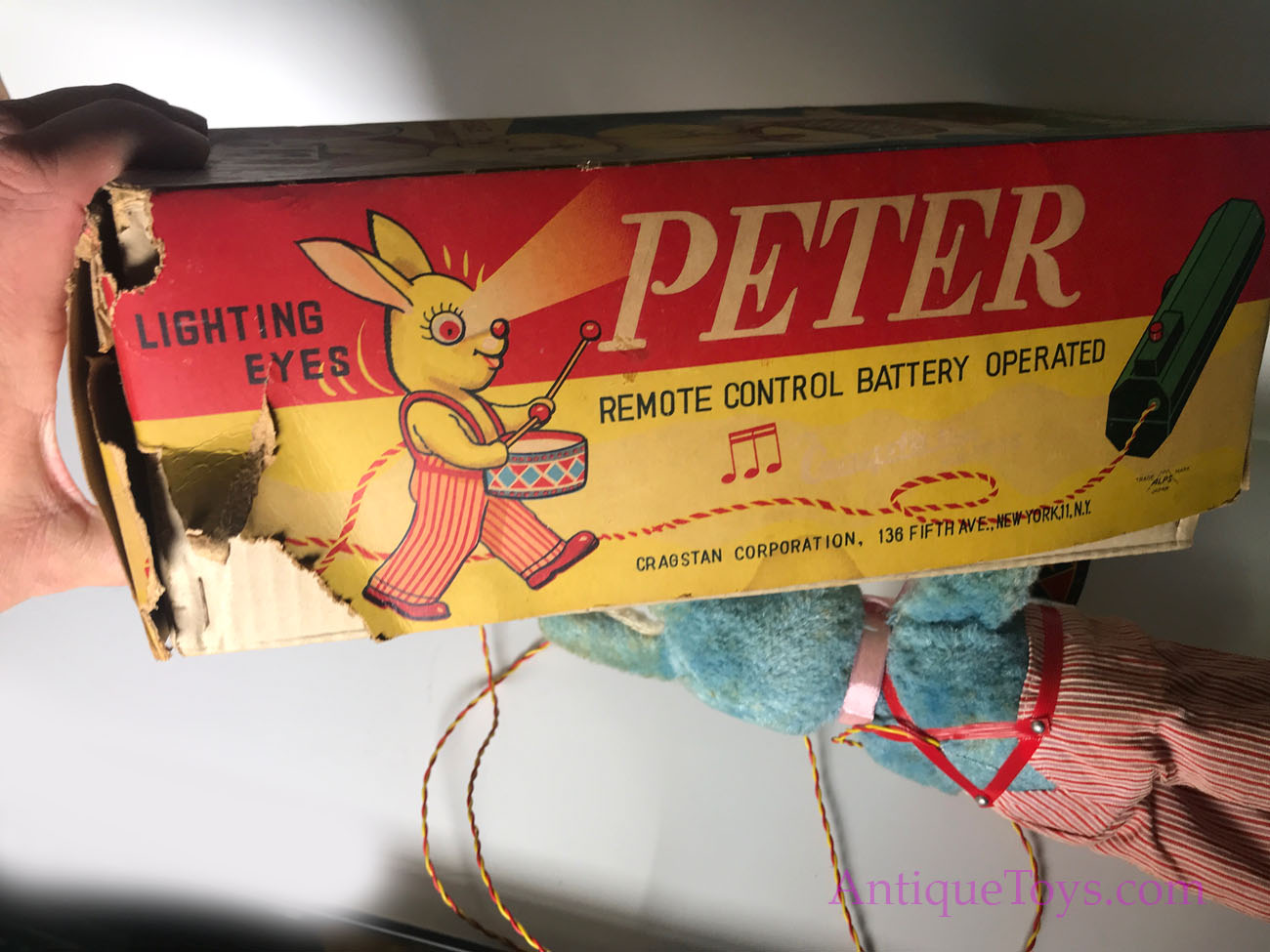 Cragstan Peter Rabbit Battery Operated Japanese Drummer Toy *SOLD