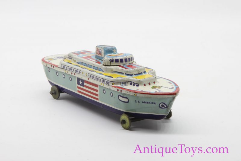 Wyandotte Toys All Metal Products Company SS America Tin Lithographed Ocean Liner <FONT COLOR="ff000 ">*SOLD*</font> - Image 3