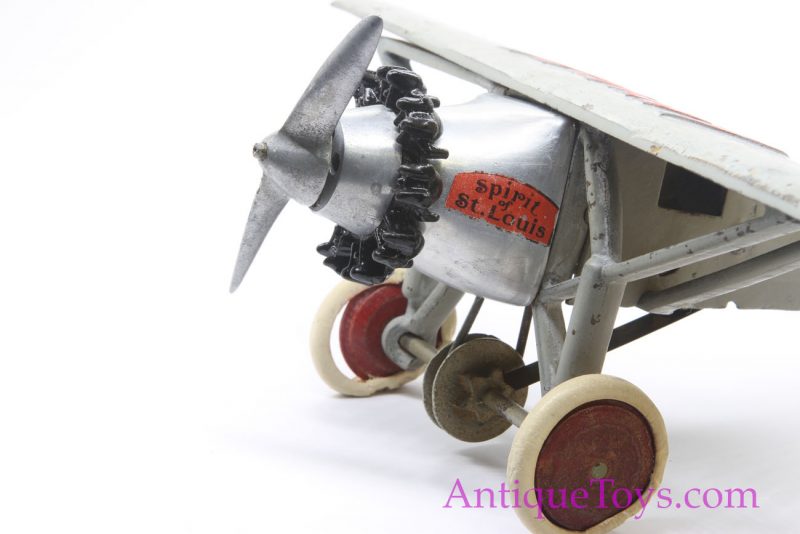 Hubley Spirit of St. Louis Cast Iron Plane with Working Propeller for Sale *E-Museum* - Image 8